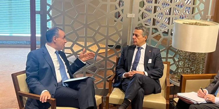 وزير الخارجية يلتقي نظيره السويسري على هامش اجتماع الجمعية العامة للأمم المتحدة