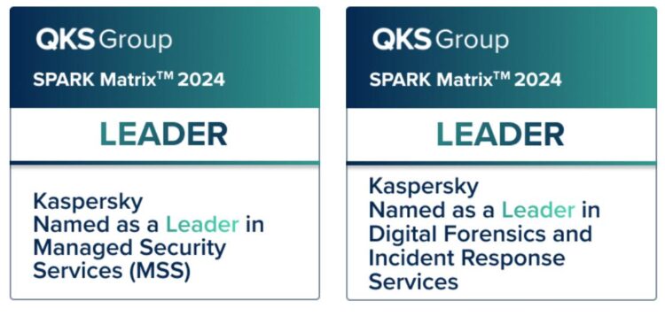 شركة Kaspersky تستحوذ على لقب الشركة الرائدة في مجال خدمات الأمن المُدارة والاستجابة للحوادث