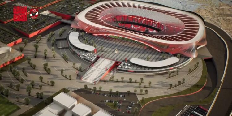 ستاد الأهلي .. شراكة أمريكية إنجليزية في تنفيذ مشروع القلعة الحمراء بالشيخ زايد