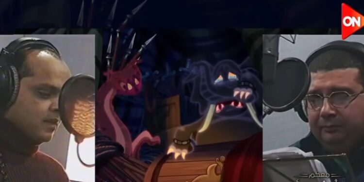 هنيدي والكدواني ومقطع نادر من كواليس دوبلاج فيلم «الفارس والأميرة»