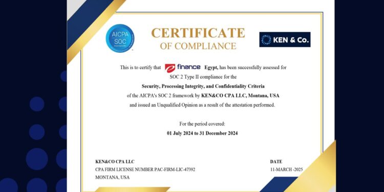 “إي فاينانس” تجتاز تدقيق SOC2 Type2 لخدمات الدفع و التحصيل الإلكتروني