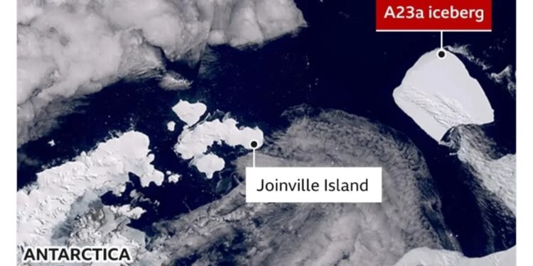 تحرك  أكبر جبل جليدي بالعالم A23a يثير مخاوف بيئية .. ما القصة؟