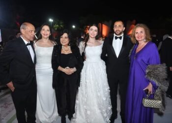 زفاف نور ابنة شقيق عادل إمام يجمع نجوم الفن في ليلة رائعة