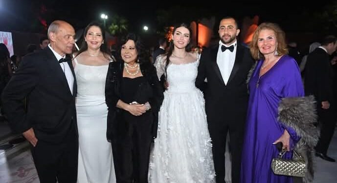 زفاف نور ابنة شقيق عادل إمام يجمع نجوم الفن في ليلة رائعة