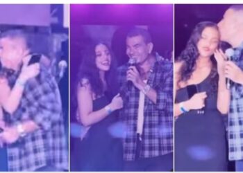 ماذا قال عمرو دياب عن رفض بنته الغناء معه خلال حفله في أبوظبي؟