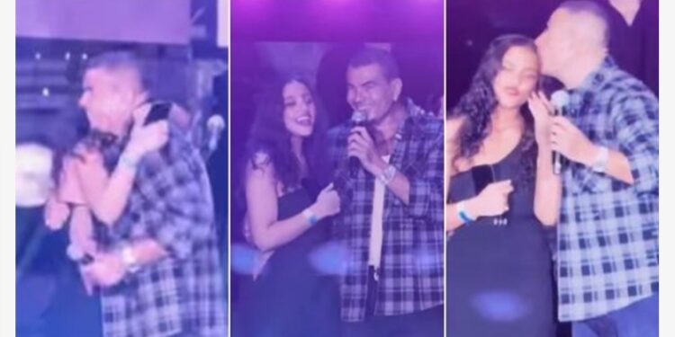 ماذا قال عمرو دياب عن رفض بنته الغناء معه خلال حفله في أبوظبي؟
