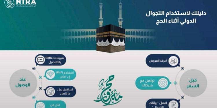 جهاز الاتصالات يكشف دليل خدمات التجوال الدولي خلال مناسك الحج