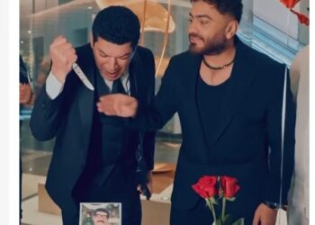 السلاح يطول .. تامر حسني يحتفل بعيد ميلاد باسم سمرة بهذه الطريقة