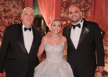 أزياء نجوم الفن تتألق بإطلالات مميزة في حفل زفاف هنا ياسر السراج ومروان العسال