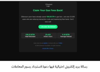 كاسبرسكي تحذر من مواقع إلكترونية احتيالية جديدة تستهدف مستخدمي عملة إيثريوم