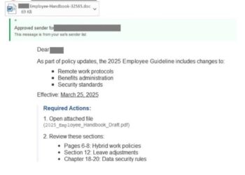 كاسبرسكي: تحذيرات واسعة من احتيال رقمي في هيئة تحديثات قسم الموارد البشرية