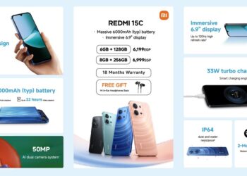 سعر ومواصفات هاتف “شاومي”  Redmi 15C في مصر .. بطارية 6000 مللي أمبير