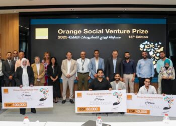 أورنچ مصر تُعلن أصحاب المراكز الثلاثة الأولى بمسابقة Orange Social Venture Prize 2025