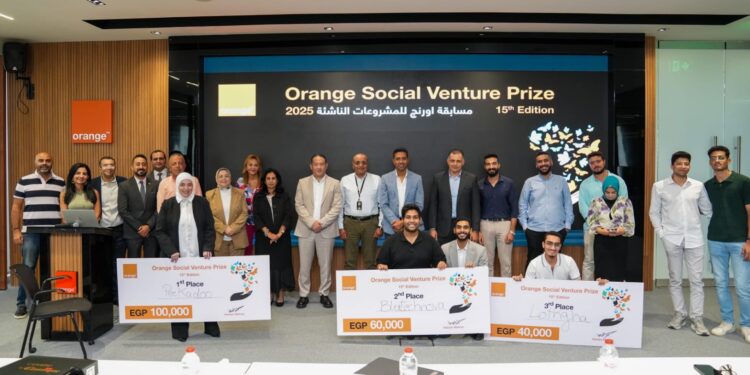 أورنچ مصر تُعلن أصحاب المراكز الثلاثة الأولى بمسابقة Orange Social Venture Prize 2025