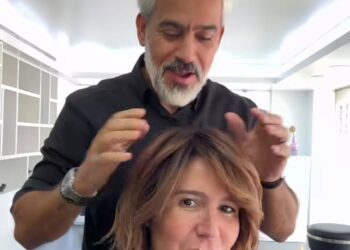 هنا شيحة تغير لون شعرها في ستايل جديد