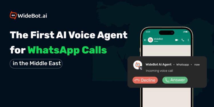 “وايدبوت” تُطلق أول وكيل ذكاء اصطناعي صوتي عبر واتساب بيزنس