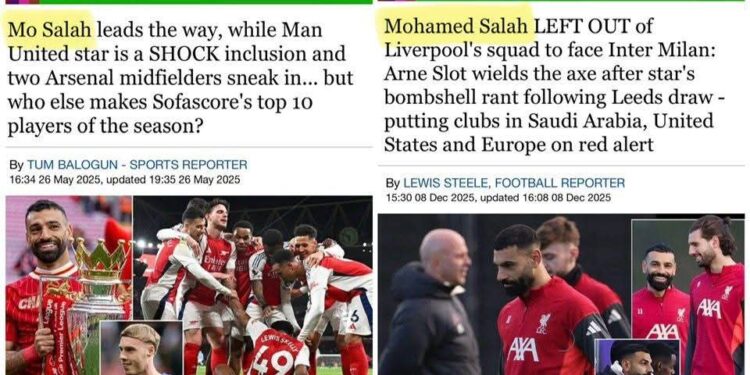 هل تنحاز الصحافة البريطانية ضد “محمد صلاح”؟ تحليل رقمي يكشف الحقيقة