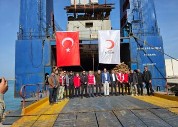 ميناء العريش يستقبل سفينة الخير الـ20 التركية لدعم غزة