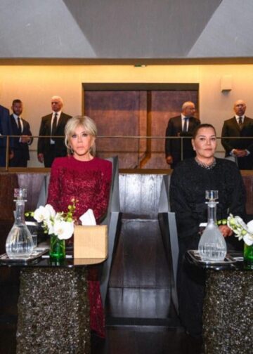 أميرات المملكة المغربية وزوجة الرئيس الفرنسي يشهدن العرض الافتتاحي للمسرح الملكي في الرباط