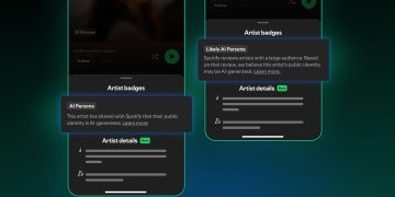Spotify يطلق شارة جديدة لهويات الفنانين المُنشأة بـ الذكاء الاصطناعي
