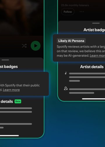 Spotify يطلق شارة جديدة لهويات الفنانين المُنشأة بـ الذكاء الاصطناعي